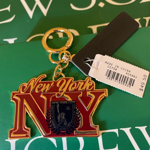 J. Crew NWT New York NY Bag Charm $49.50 Retail - Picture 7 of 8